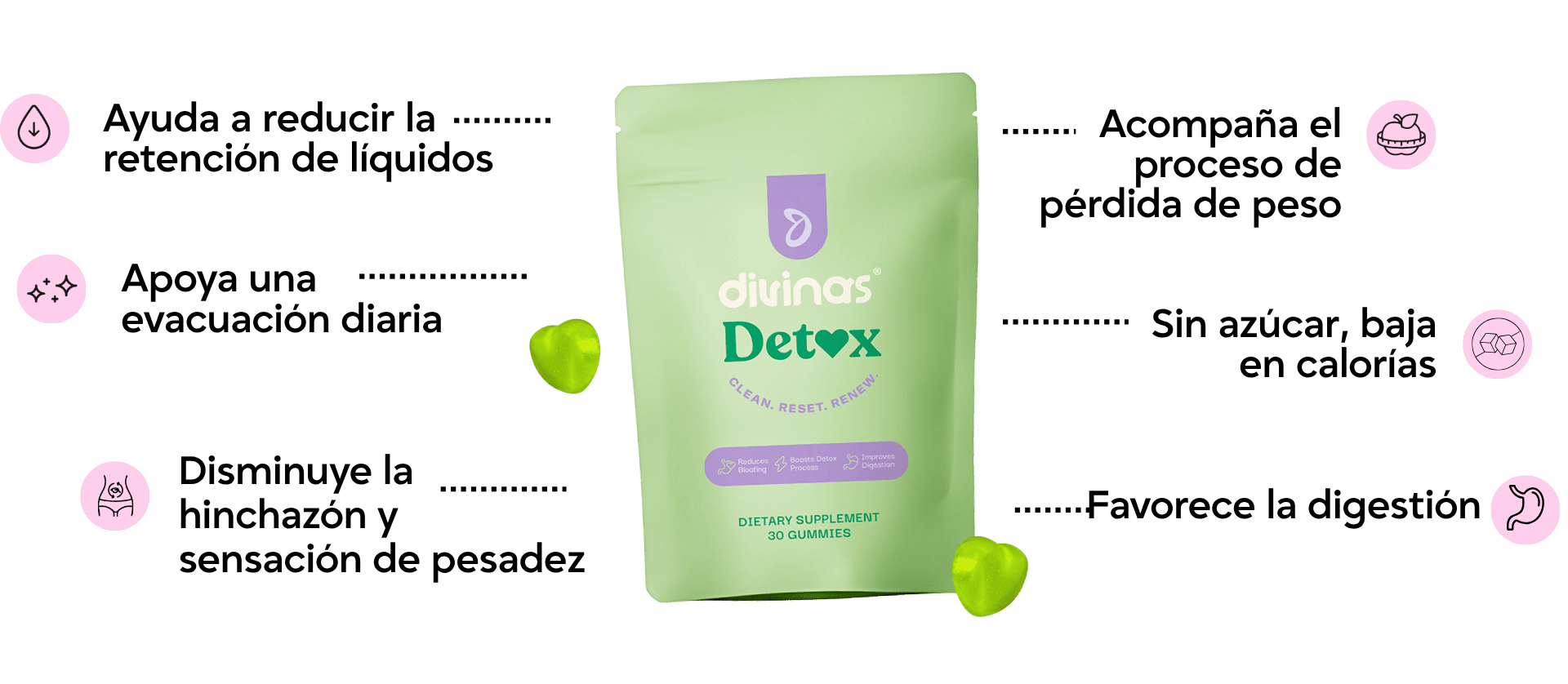 Beneficios y presentación de Divinas Detox